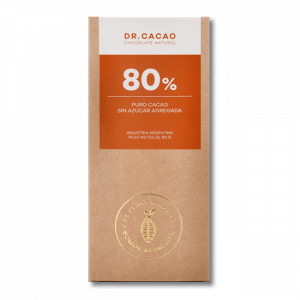 Chocolate natural 80% 80g Dr Cacao