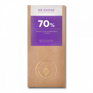 Chocolate natural 70% 80g Dr Cacao