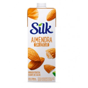 Bebida de almendras sin azúcar.Silk 1L