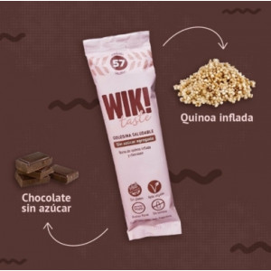 Barrita de quinoa inflada y chocolate bajo en azúcar - Wik